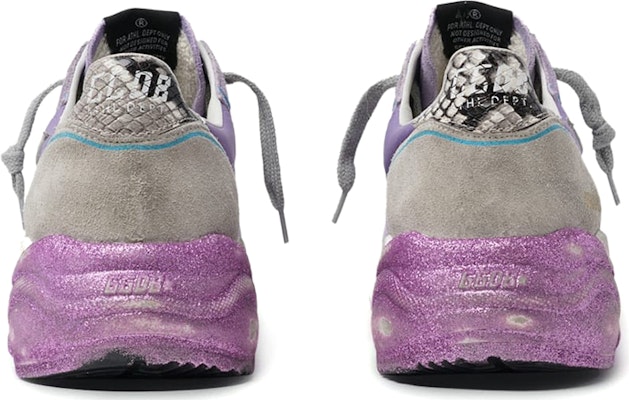 (Women) Golden Goose Running Sole 'Silver Sparkle Star Purple Distressed' G36WS963.N9 Shop (Women) Golden Goose Running Sole 'Silver Sparkle Star Purple Distressed' G36WS963.N9