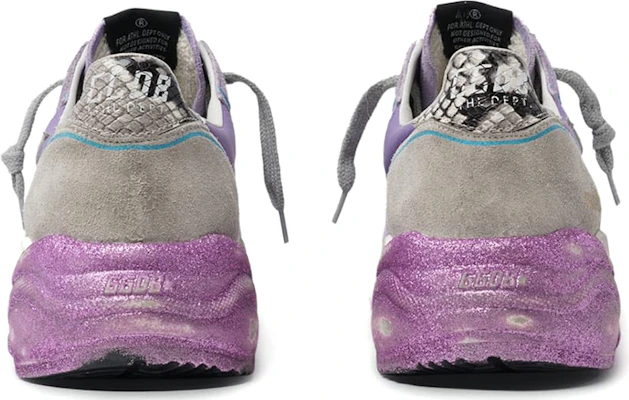 (Women) Golden Goose Running Sole 'Silver Sparkle Star Purple Distressed' G36WS963.N9 Shop (Women) Golden Goose Running Sole 'Silver Sparkle Star Purple Distressed' G36WS963.N9