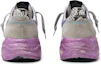 Shop (Women) Golden Goose Running Sole 'Silver Sparkle Star Purple Distressed' G36WS963.N9