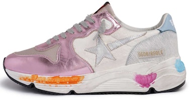 (Women) Golden Goose Running Sole 'Silver Star Pink Blue Tail' G36WS963.M4 (Women) Golden Goose Running Sole 'Silver Star Pink Blue Tail' G36WS963.M4
