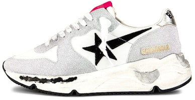(Women) Golden Goose Running Sole 'Silver White Distressed' GWF00126.F001058.70159 (Women) Golden Goose Running Sole 'Silver White Distressed' GWF00126.F001058.70159