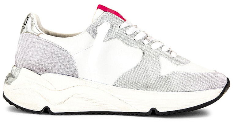 (Women) Golden Goose Running Sole 'Silver White Distressed' GWF00126.F001058.70159 Order (Women) Golden Goose Running Sole 'Silver White Distressed' GWF00126.F001058.70159