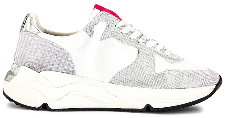(Women) Golden Goose Running Sole 'Silver White Distressed' GWF00126.F001058.70159 Order (Women) Golden Goose Running Sole 'Silver White Distressed' GWF00126.F001058.70159
