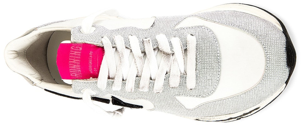 (Women) Golden Goose Running Sole 'Silver White Distressed' GWF00126.F001058.70159 Shop (Women) Golden Goose Running Sole 'Silver White Distressed' GWF00126.F001058.70159