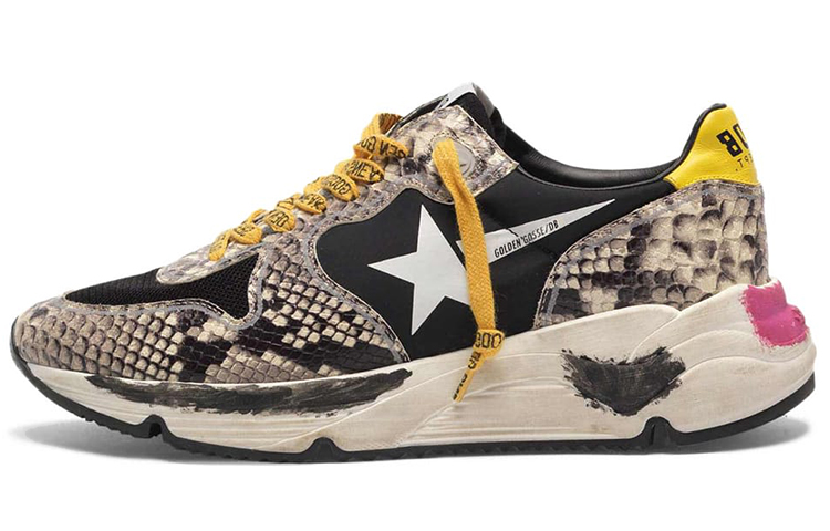 Buy (W) Golden Goose 跑步鞋 '蛇纹棕色皮革' G35WS963.D9