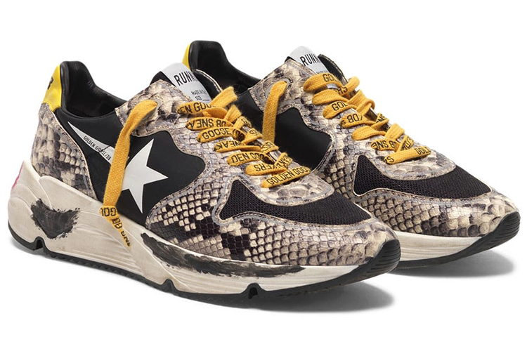 Order (W) Golden Goose 跑步鞋 '蛇纹棕色皮革' G35WS963.D9