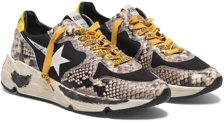 (Women) Golden Goose Running Sole 'Snake Print Brown Leather' G35WS963.D9 Order (Women) Golden Goose Running Sole 'Snake Print Brown Leather' G35WS963.D9