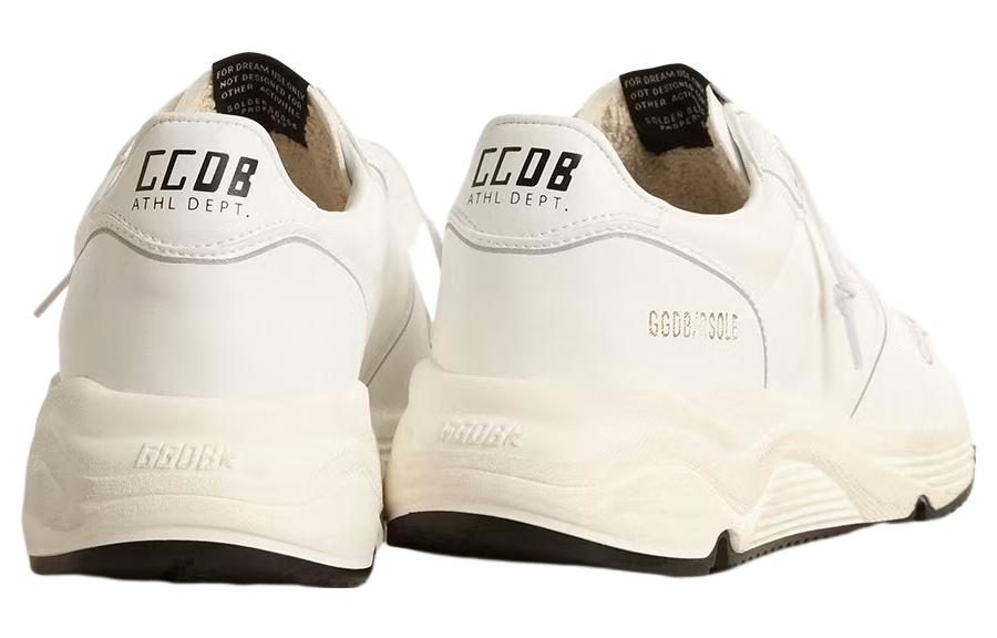 Shop (W) Golden Goose Running Sole 'Kulit Putih Bertapak Rendah' GWF00126.F003953.10100