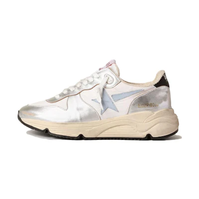 (W) Golden Goose Running Sole 'White Silver Blue'