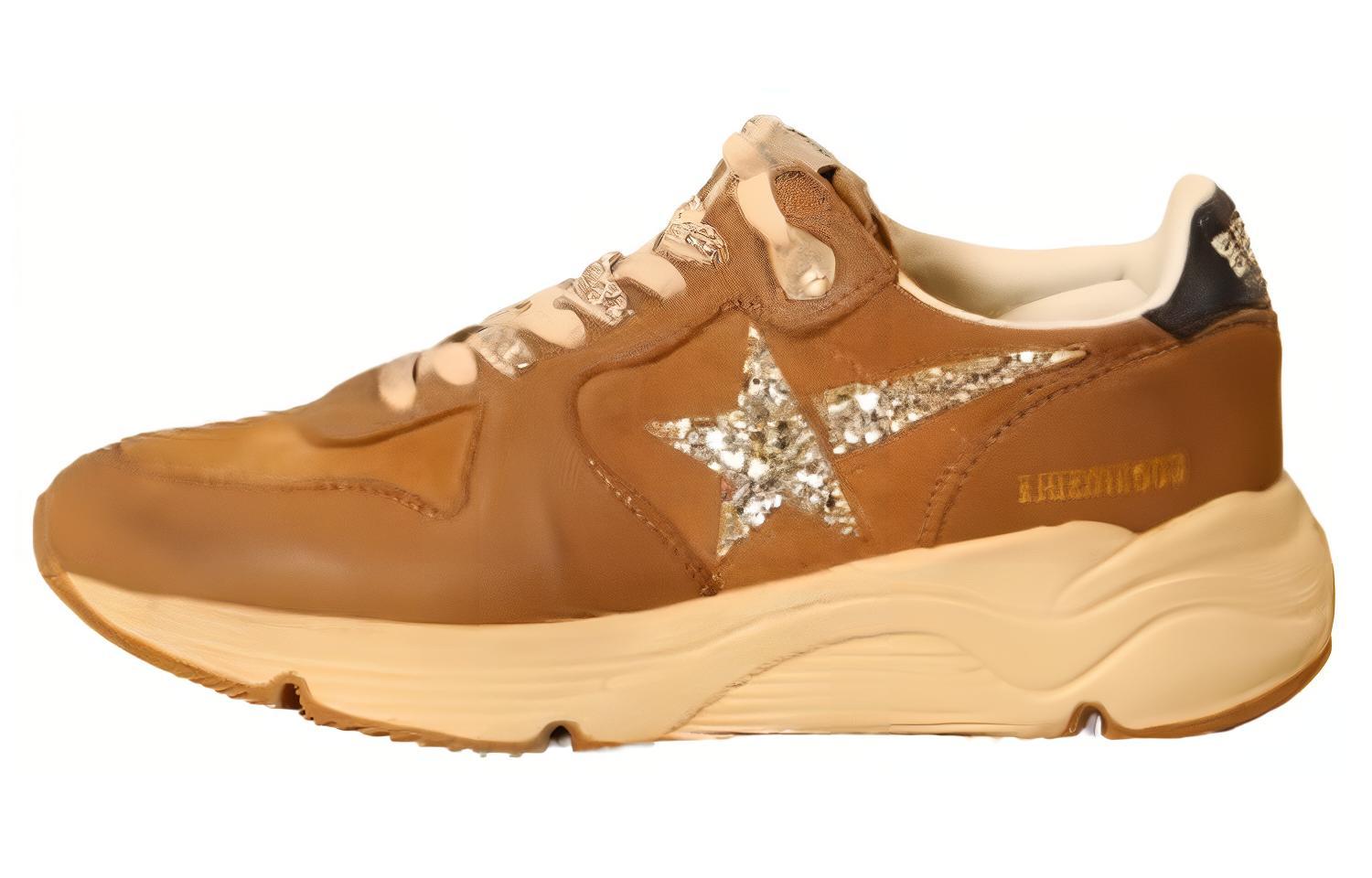 (Women) Golden Goose Running Sole Brown Casual Low-Top Sneakers. GWF00126.F005381.55576