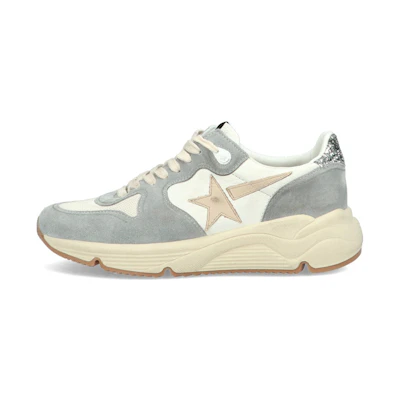 (W) Golden Goose Running Sole Grey Cream Smoke