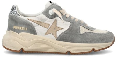 (Women) Golden Goose Running Sole Grey Cream Smoke GWF00126.F004174.60405 (Women) Golden Goose Running Sole Grey Cream Smoke GWF00126.F004174.60405