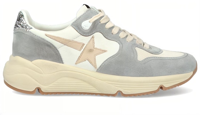 (Women) Golden Goose Running Sole Grey Cream Smoke GWF00126.F004174.60405 Order (Women) Golden Goose Running Sole Grey Cream Smoke GWF00126.F004174.60405