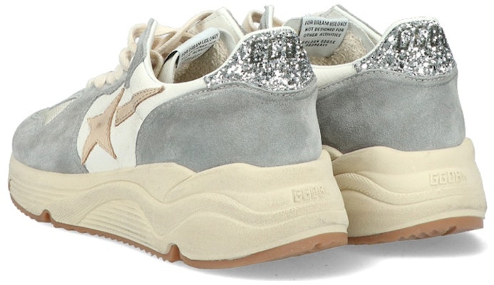 (Women) Golden Goose Running Sole Grey Cream Smoke GWF00126.F004174.60405 Shop (Women) Golden Goose Running Sole Grey Cream Smoke GWF00126.F004174.60405