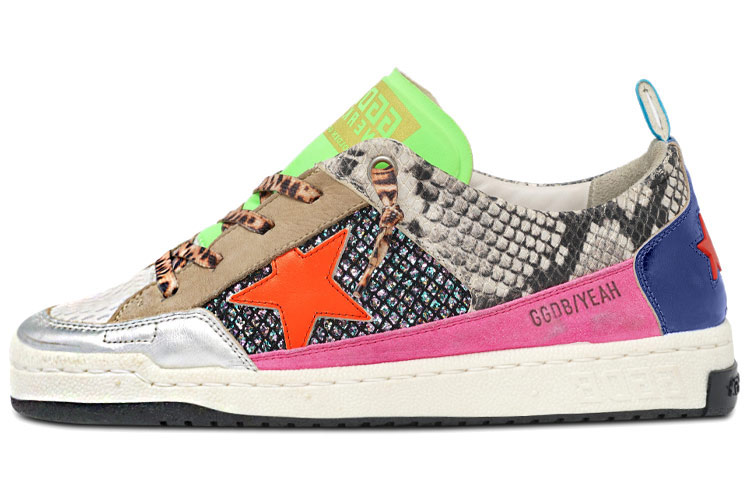 (Women) Golden Goose Skate 'Orange Snake' GWF00130.F000456.80383