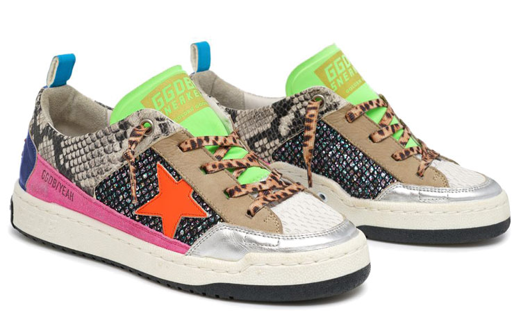 Lookbook (Women) Golden Goose Skate 'Orange Snake' GWF00130.F000456.80383
