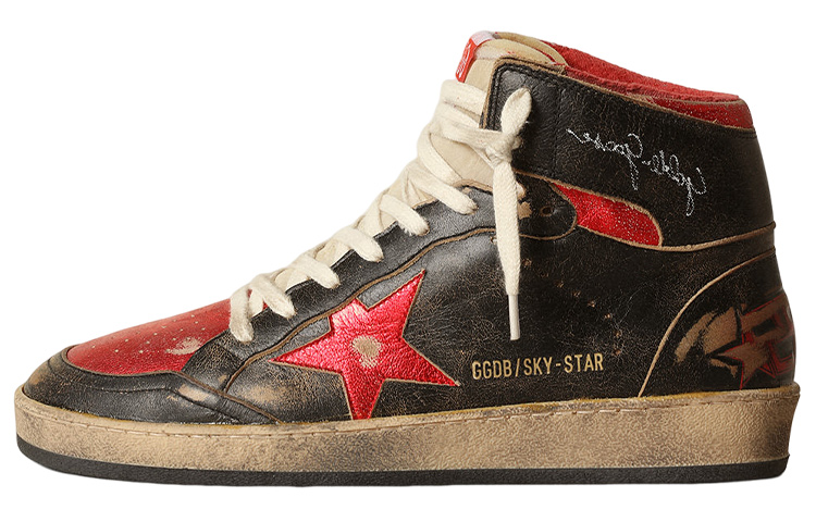 (Women) Golden Goose Sky-Star 'Black Red' GWF00230.F003285.90235