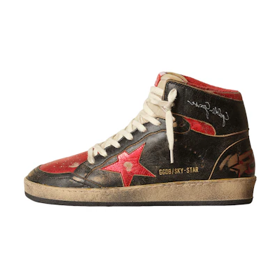 (W) Golden Goose Sky-Star 'Black Red'