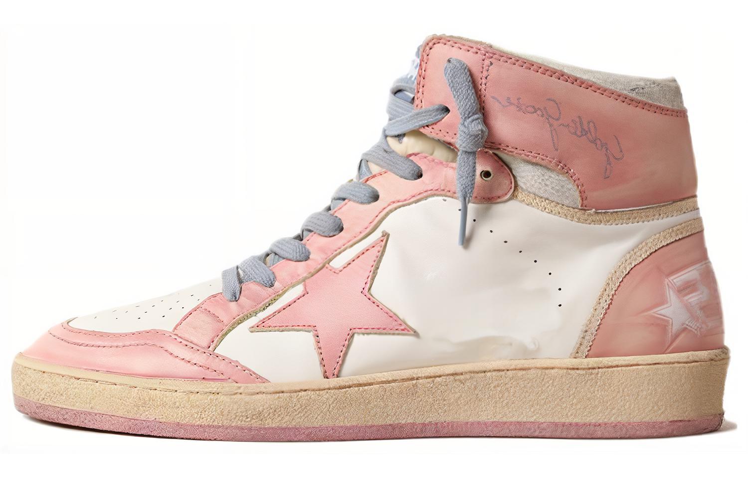 (Women) Golden Goose Sky-Star 'Pink White Distressed' GWF00230.F004641.25683
