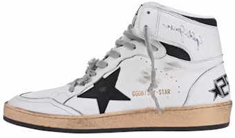 (Women) Golden Goose Sky-Star 'White Leather High-Top' GWF00230.F002190.10283 (Women) Golden Goose Sky-Star 'White Leather High-Top' GWF00230.F002190.10283
