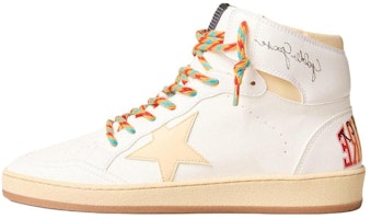 (Women) Golden Goose Sky-Star 'White Orange' GWF00230.F005630.11797 (Women) Golden Goose Sky-Star 'White Orange' GWF00230.F005630.11797