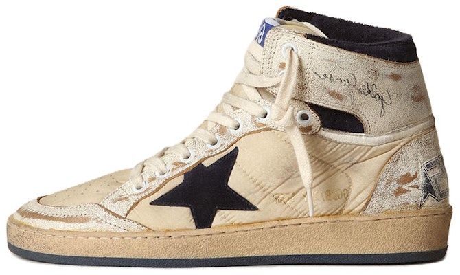(Women) Golden Goose Sky-Star High 'Distressed Cream Star' GWF00230.F003339.10357 Buy (Women) Golden Goose Sky-Star High 'Distressed Cream Star' GWF00230.F003339.10357