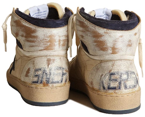 (Women) Golden Goose Sky-Star High 'Distressed Cream Star' GWF00230.F003339.10357 Shop (Women) Golden Goose Sky-Star High 'Distressed Cream Star' GWF00230.F003339.10357