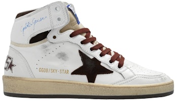 (Women) Golden Goose Sky-Star White Chocolate Suede GWF00230.F004005.11362 (Women) Golden Goose Sky-Star White Chocolate Suede GWF00230.F004005.11362