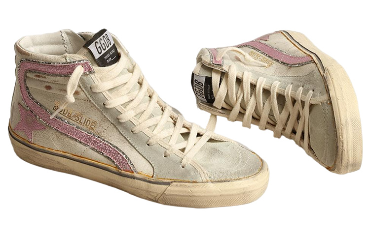 Lookbook (W) Golden Goose Slide 'Beige Pink' Wanita & Pria Sepatu Sneaker GWF00115.F004053.82137