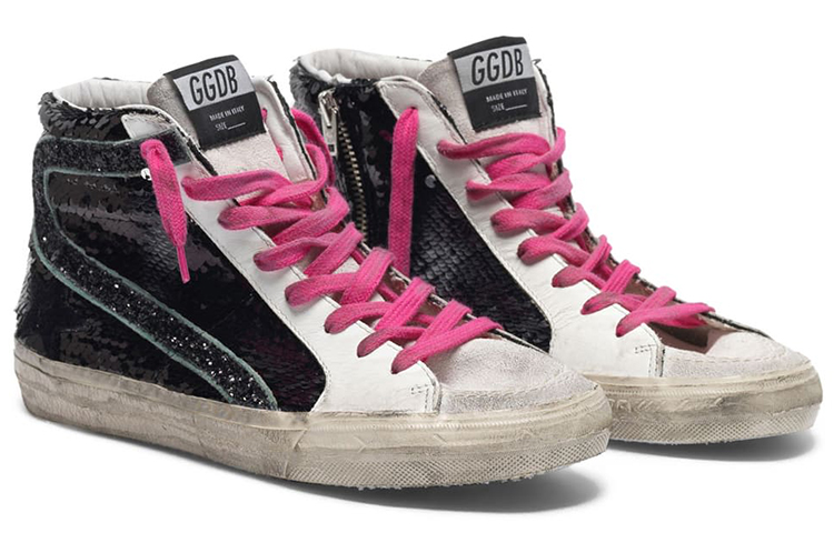 (W) Golden Goose Slide 'Black White Grey Tail' 圖 2