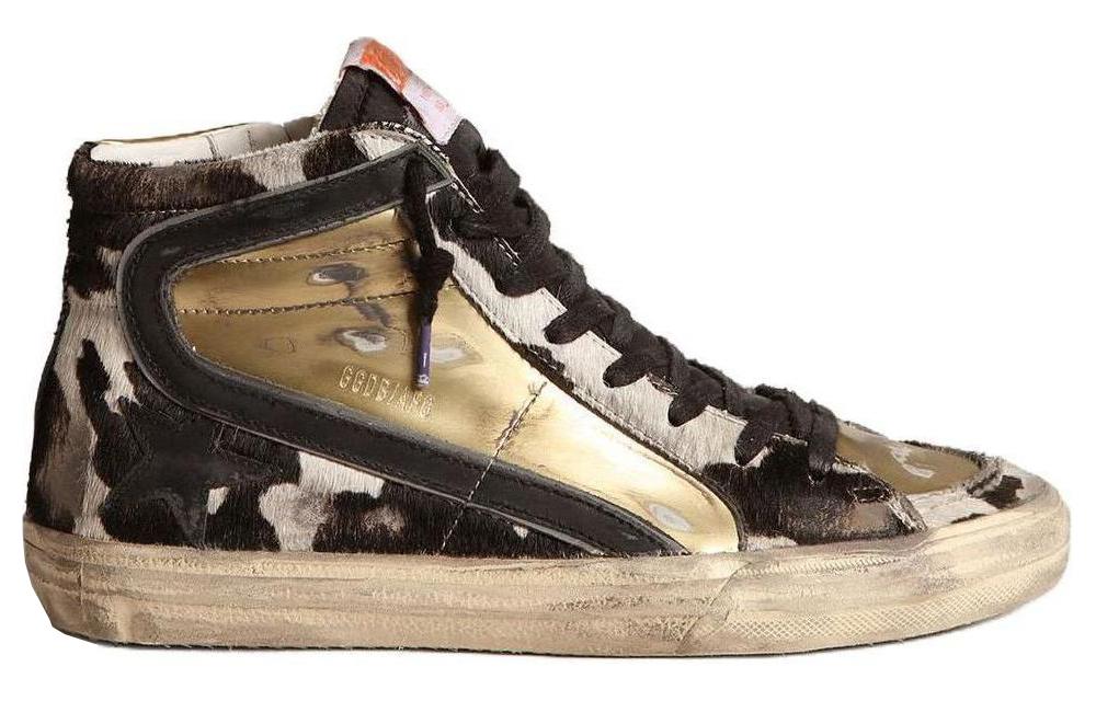 Order (W) Golden Goose Slide 'Hitam Putih Rendah' GWF00525.F004411.82259