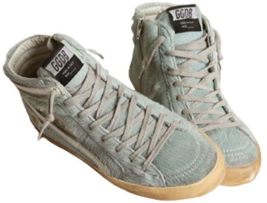 (W) Golden Goose Slide 'High-Top Biru Fashion' GWF00115.F003439.50713 Lookbook (W) Golden Goose Slide 'High-Top Biru Fashion' GWF00115.F003439.50713