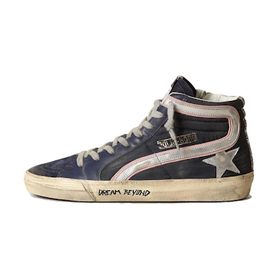 (W) Golden Goose Slide 'Blue Nylon'