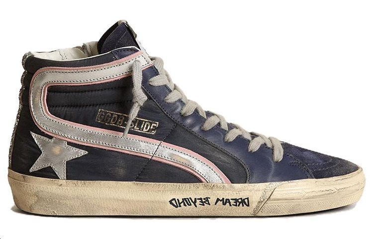 Order (W) 골든구스 블루 나일론 슬라이드 (Golden Goose Blue Nylon Slide - shortened) GWF00115.F003369.50571