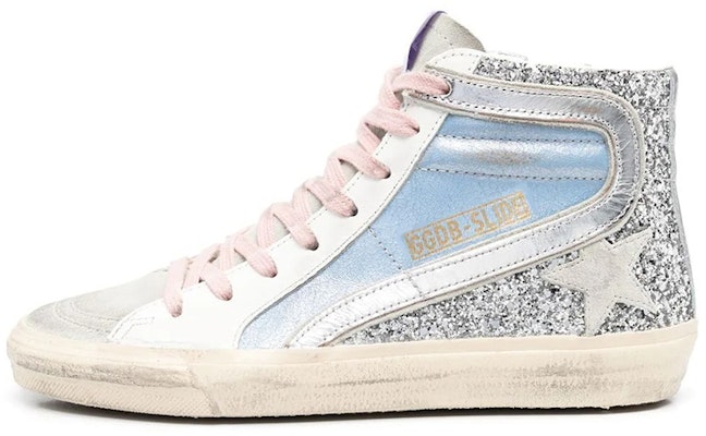(Women) Golden Goose Slide 'Blue Sequin High-Top' GWF00116.F003232.81785 Buy (Women) Golden Goose Slide 'Blue Sequin High-Top' GWF00116.F003232.81785
