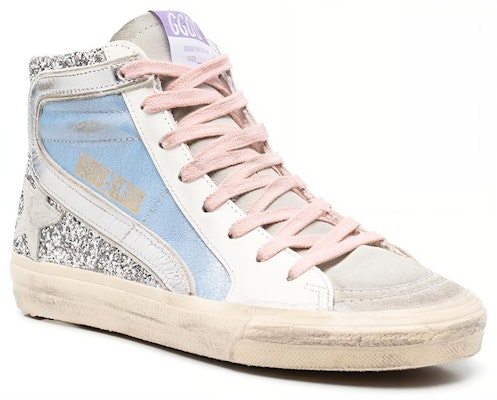 (Women) Golden Goose Slide 'Blue Sequin High-Top' GWF00116.F003232.81785 Order (Women) Golden Goose Slide 'Blue Sequin High-Top' GWF00116.F003232.81785