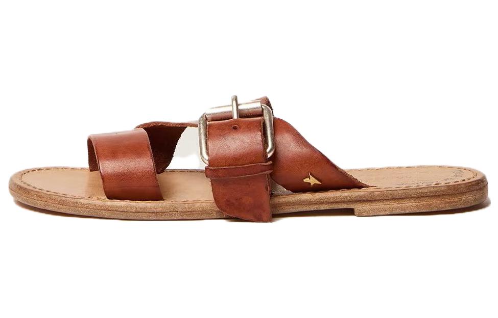 (Women) Golden Goose Slide 'Brown Buckle' GWF00323.F003006.55312