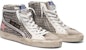 (Women) Golden Goose Slide 'Brown Canvas Star' G35WS595.A34