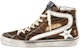 (Women) Golden Goose Slide 'Brown Zebra' GWF00115.F004184.82177