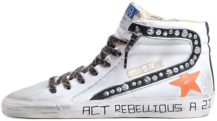 (W) Golden Goose Slide “做旧白色高帮” GWF00115.F001132.10510 Buy (W) Golden Goose Slide “做旧白色高帮” GWF00115.F001132.10510