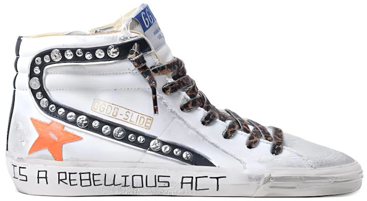 (W) Golden Goose Slide “做旧白色高帮” GWF00115.F001132.10510 Order (W) Golden Goose Slide “做旧白色高帮” GWF00115.F001132.10510