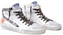 (Women) Golden Goose Slide 'Distressed White High-Top' GWF00115.F001132.10510