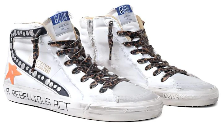 (W) Golden Goose Slide “做旧白色高帮” GWF00115.F001132.10510 Lookbook (W) Golden Goose Slide “做旧白色高帮” GWF00115.F001132.10510