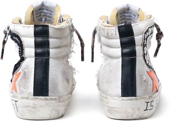 Golden Goose Slide 復古風潮流高筒帆布鞋 女款 白色 Shop Golden Goose Slide 復古風潮流高筒帆布鞋 女款 白色