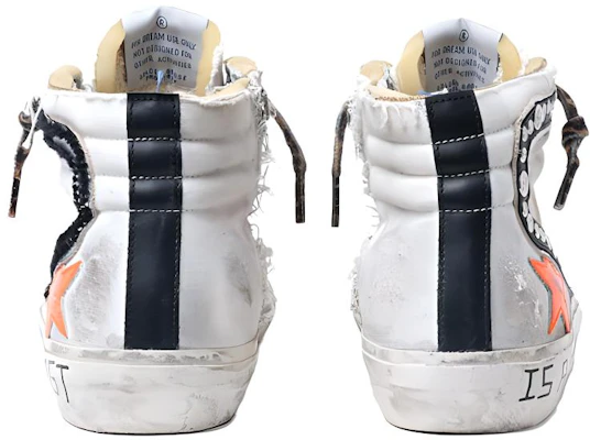 (W) Golden Goose Slide “做旧白色高帮” GWF00115.F001132.10510 Shop (W) Golden Goose Slide “做旧白色高帮” GWF00115.F001132.10510