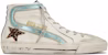 (W) Golden Goose Slide 'Kulit Putih Distressed' GWF00211.F003230.81784