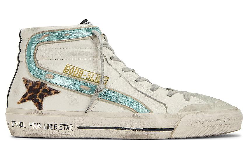 Order (W) Golden Goose Slide 'Kulit Putih Distressed' GWF00211.F003230.81784