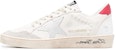 (Women) Golden Goose Slide 'Distressed White Red' GWF00117.F004717.82343