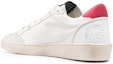 Shop (Women) Golden Goose Slide 'Distressed White Red' GWF00117.F004717.82343
