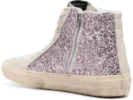 Lookbook (W) Golden Goose Slide ''Glitzer Reißverschluss Lila Weiß'' GWF00115.F004526.82284